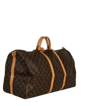 Sac Keepall 60 Vintage en toile monogram marron