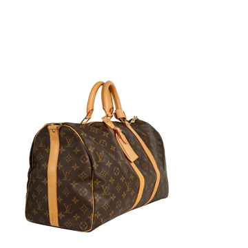 Sac Keepall 45 Vintage en toile monogram marron
