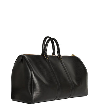 Sac Keepall 45 Vintage en cuir épi noir