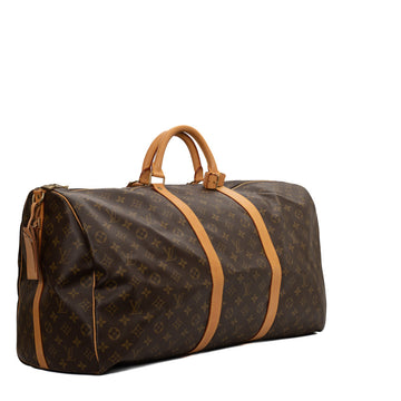 Sac Keepall 60 Vintage en toile monogramme marron
