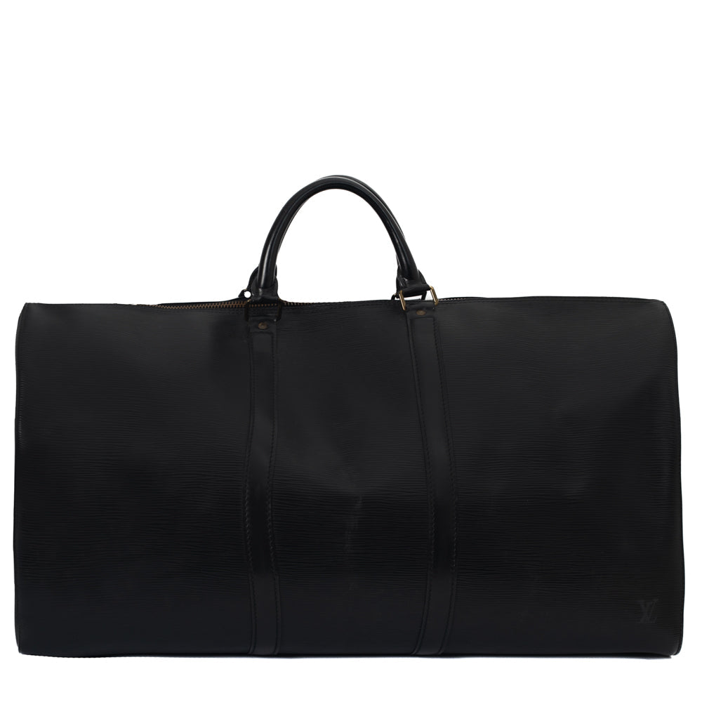 Sac Keepall 60 Vintage en cuir épi noir