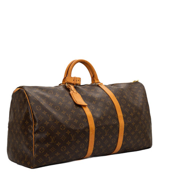 Sac Keepall 60 Vintage en toile monogram marron