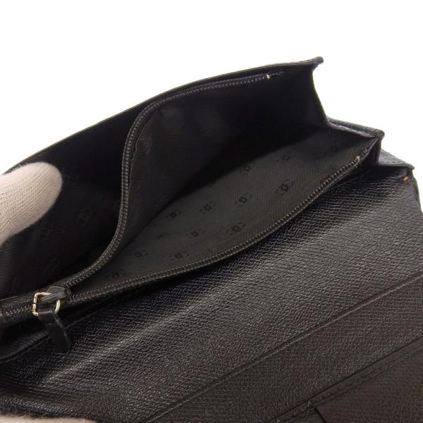 Chanel CC Button Bifold Wallet Leather Long Wallet A20904 in Good condition