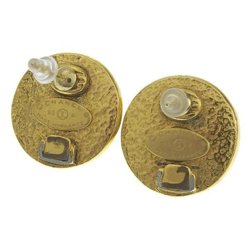 Chanel CC Clip On Earrings Metal Earrings 95P in Good condition