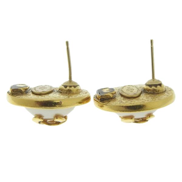 Chanel CC Clip On Earrings Metal Earrings 95P in Good condition