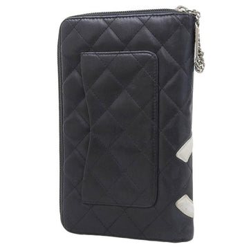 Chanel CC Cambon Zippy Wallet  Leather Long Wallet A48860 18?? in Good condition