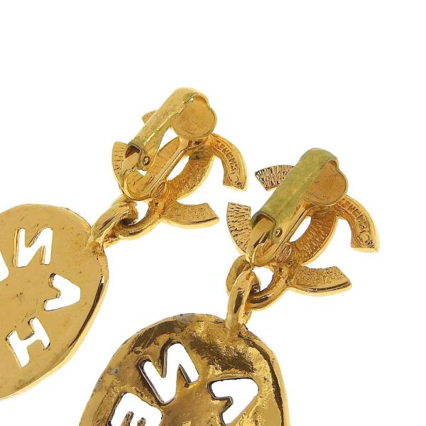 Chanel CC Cutout Logo Drop Earrings Metal Earrings in Excellent condition