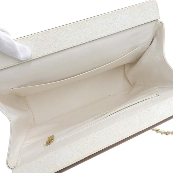 Chanel CC Quilted Caviar Wooden Bar Shoulder Bag  Leather Shoulder Bag 8 in Excellent condition