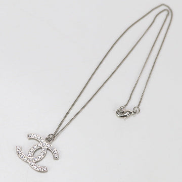 CHANEL Necklace COCO Mark metal silver Women