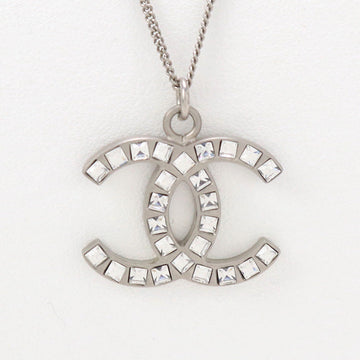 CHANEL Necklace COCO Mark metal silver Women