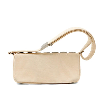 Chanel Ivory Jersey Evening Bag with Mirrored Pyramid Studs
