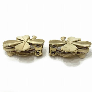 Chanel Clover Clip On Earrings  Metal Earrings in Fair condition